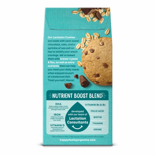 HappyMama® Organic Chocolate, Oak, & Sea Salt Lactation Cookies