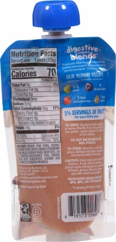 Happy Baby Organics Prebiotic Fiber Digestive Support Blends Perspective: back