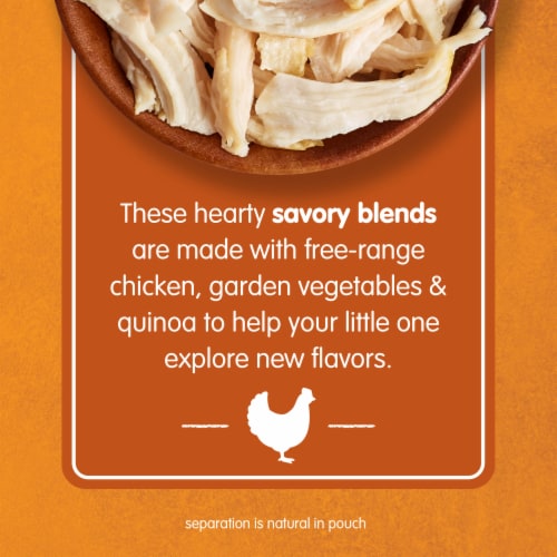 Happy Baby® Organics Savory Blends, Chicken, Vegetables & Quinoa Fiesta Pouch Perspective: back