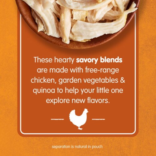 Happy Baby® Organics Savory Blends, Chicken, Vegetables & Quinoa Fiesta Pouch Perspective: back