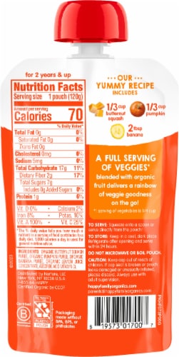 Happy Tot Organics Love My Veggies Perspective: back