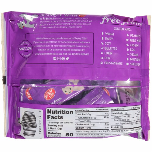 Enjoy Life Gluten-Free Ricemilk Mini Halloween Chocolates Perspective: back