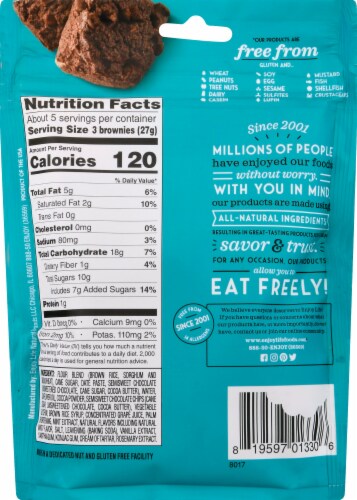 Enjoy Life™ Mint Chocolate Brownie Bites Perspective: back