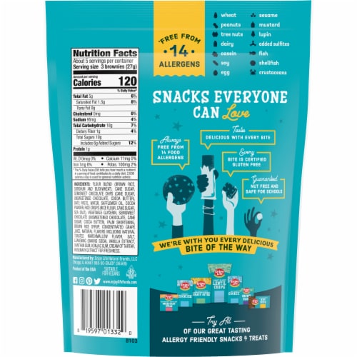 Enjoy Life Foods Gluten Free, Allergy Friendly Brownie Bites - Marshmallow Crunch Perspective: back