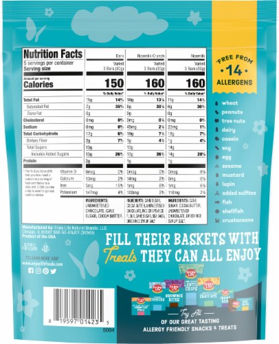 Enjoy Life™ Mini Easter Chocolates Variety Pack Perspective: back