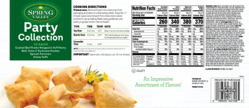 Spring Valley Assorted Party Collection Appetizers 40 Count Perspective: back