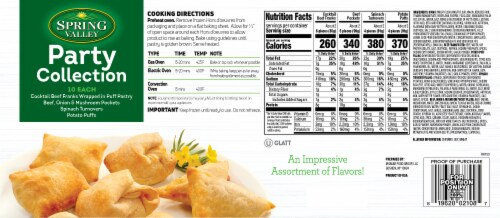 Spring Valley Assorted Party Collection Appetizers 40 Count Perspective: back