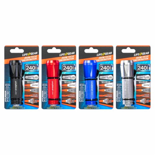 Life Gear Zoom Focus Tactical Mini Flashlight - Assorted Perspective: back
