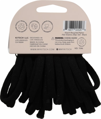 Kitsch Recycled Nylon Hair Elastics Perspective: back