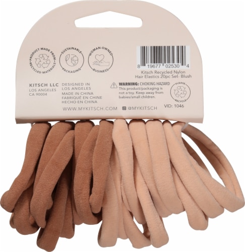 Kitsch Recycled Nylon Hair Elastics Perspective: back