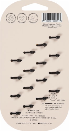 Kitsch Recycled Plastic Mini Claw Clips Perspective: back
