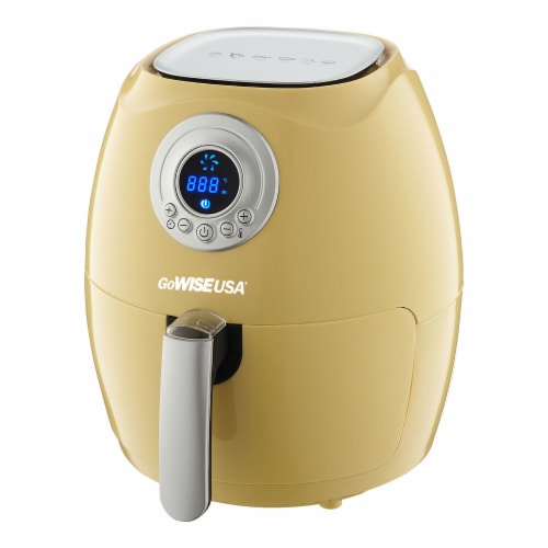 GoWISE USA 2.75-Quart Digital Air Fryer, Majestic Yellow Perspective: back