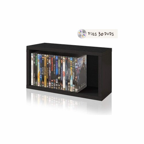 Way Basics 9.4 Eco Stackable DVD Storage Rack Black (WBDVDBK), 1