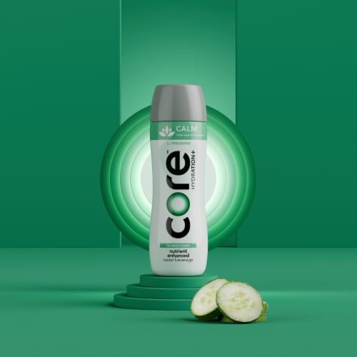 Core Hydration Calm Enhanced Bottled Water Perspective: back
