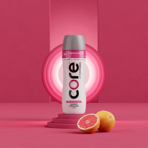 Core® Hydration Vibrance Enhanced Bottled Water Perspective: back