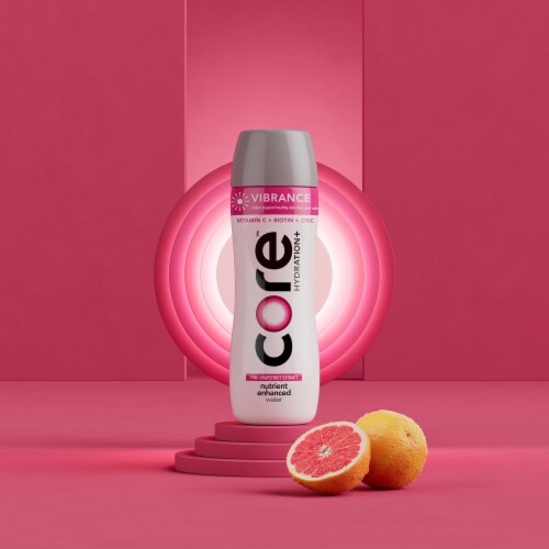 Core Hydration Vibrance Enhanced Bottled Water Perspective: back