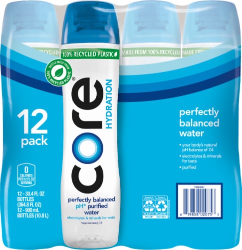 Core® Hydration Purified Bottled Water Perspective: back