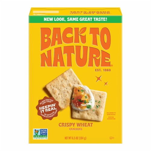 Back to Nature® Crispy Wheat Crackers Perspective: back