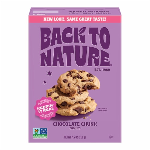 Back to Nature® Chocolate Chunk Cookies Perspective: back