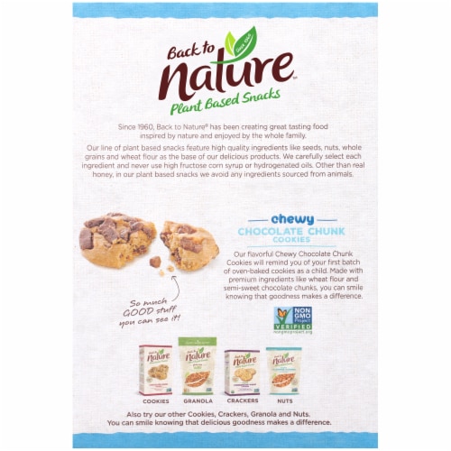 Back to Nature™ Chewy Chocolate Chunk Cookies Perspective: back