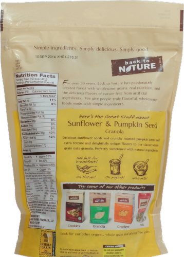 City Market Back To Nature Gluten Free Sunflower Pumpkin Seed Granola 11 Oz