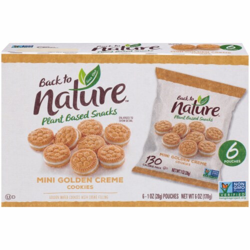 Back to Nature™ Mini Golden Creme Cookies Perspective: back