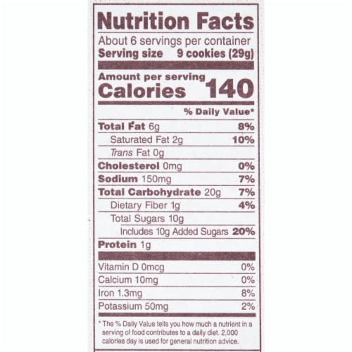 Back to Nature™ Plant Based Mini Classic Creme Cookies Perspective: back