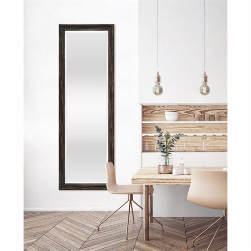Martin Svensson Home Farmhouse Full Length Floor Mirror with Stand Antique Black Perspective: back