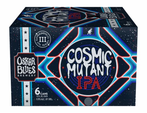 Oskar Blues Cosmic Mutant IPA Beer Perspective: back