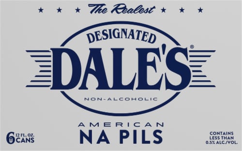 Dale's Designated Dale's® Non-Alcoholic American NA Pils Perspective: back