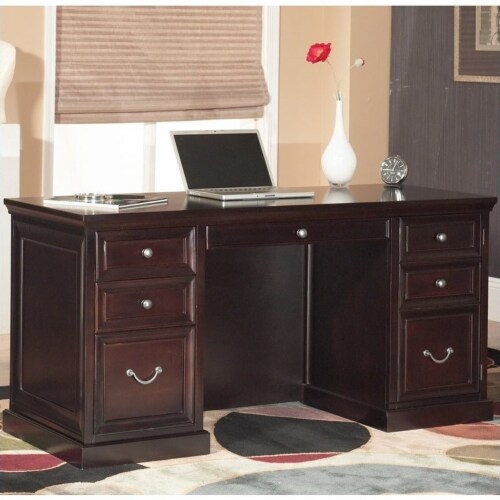 Martin furniture double pedestal desk deals