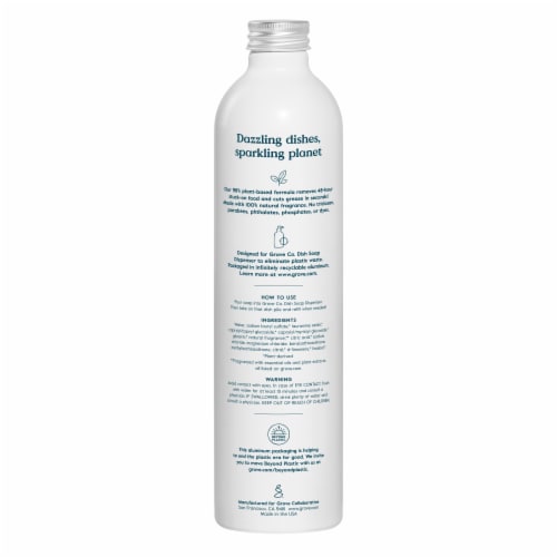 Grove Co.™ Lemon & Eucalytpus Scented Ultimate Dish Soap Refill Perspective: back