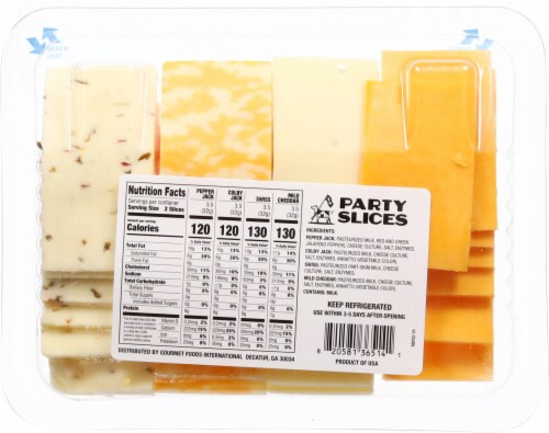 New Bridge™ Party Slices Assorted Sliced Cheese Perspective: back