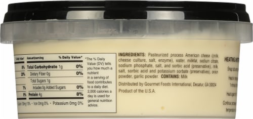 Queso-Melt Original Premium Melting Cheese 10 oz Perspective: back