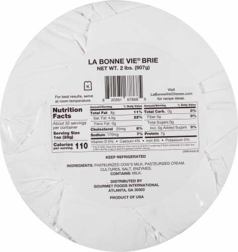 La Bonne Vie Brie Wedge Perspective: back
