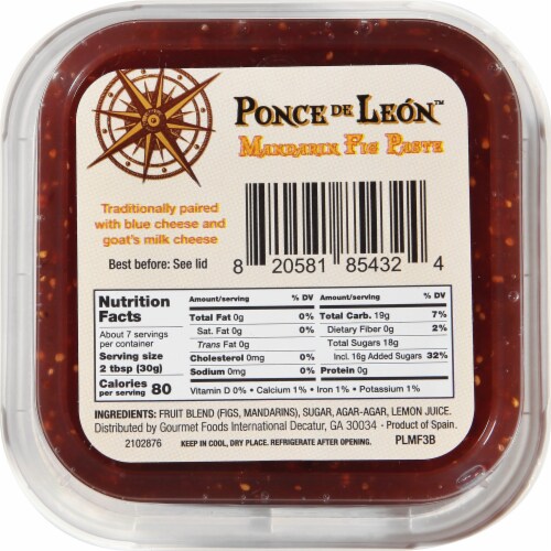 Ponce De Leon™ Mandarin Fig Paste Perspective: back