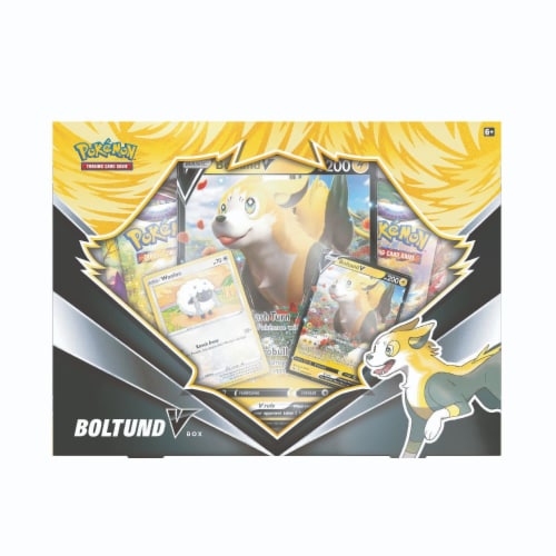 Pokemon: Boltund V Box Perspective: back
