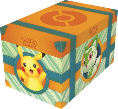 Pokemon Trading Card Game: Paldea Adventure Chest Perspective: back