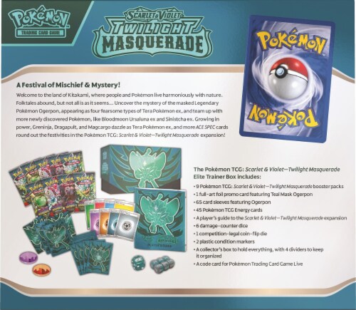 Pokemon™ 2024 Scarlet & Violet Series 6 Elite Trainer Box Perspective: back