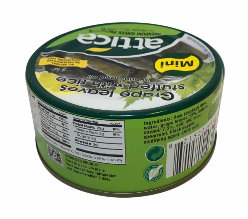Attica Grape Leaves Stuffed with Rice Perspective: back