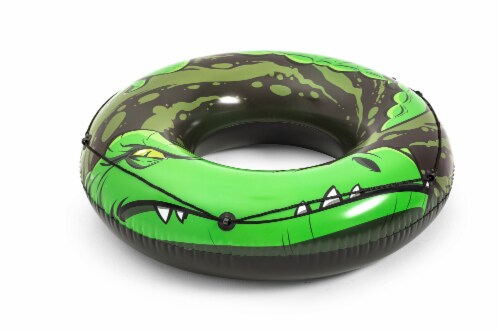 H2OGo!™ River Gator Swim Ring - Green/Black Perspective: back
