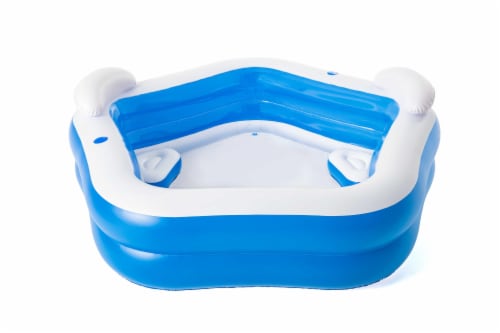H2OGo!™ Family Fun Pool - Blue/White Perspective: back