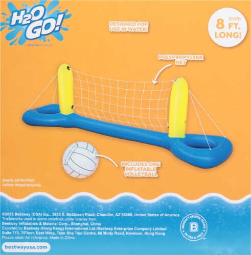Water Volleyball Pool Game Set Perspective: back