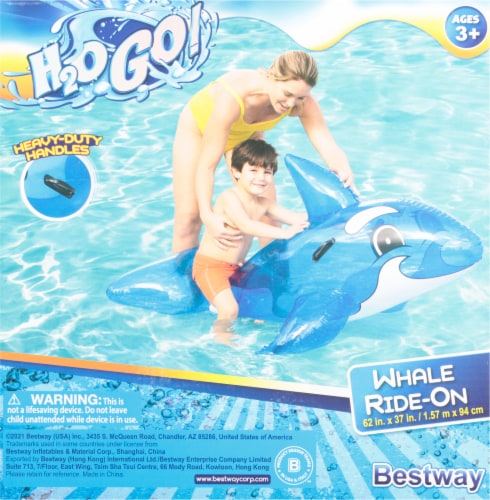 Bestway H2OGo! Lil Transparent Ride-On Inflatable Whale Perspective: back