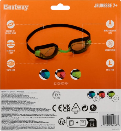 Aqua Leisure Burst Focus Youth Goggles Perspective: back