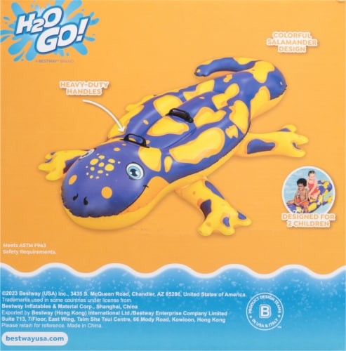 H2OGo!™ Splashin Salamander Ride On Pool Inflatabe Perspective: back