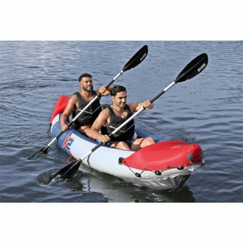 Bestway Hydro-Force Rapid X2 Inflatable 2 Person Kayak Outdoor Water Sport Set Perspective: back