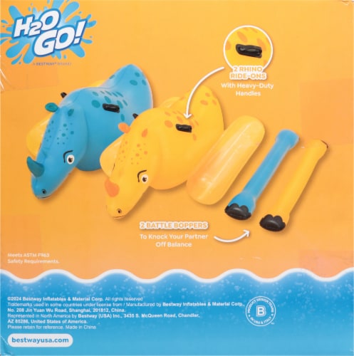 H2OGo!™ Rhino Rumble™ Pool Game Perspective: back