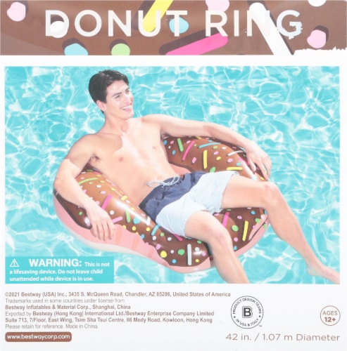 Bestway H2O Go! Inflatable Donut Ring Pool Lounge - Assorted Perspective: back