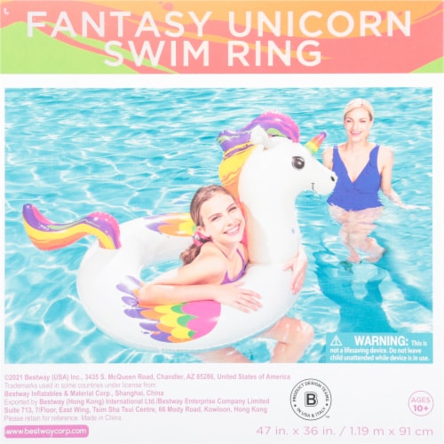 Bestway Inflatable Unicorn Swim Ring Perspective: back